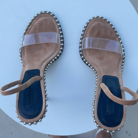 Alexander Wang Beige Suede & PVC Nova Slingback Sandals 🤎 - Picture 11 of 17
